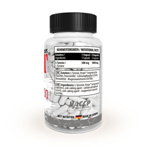MST - L-Tyrosin 500mg 90 Kapseln | ROUGHBULL FITNESS