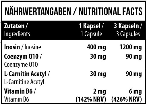 MST - Inosine Q10 90 Kapsel | ROUGHBULL FITNESS