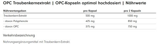 ProFuel OPC Traubenkernextrakt 240 Kapseln | ROUGHBULL FITNESS