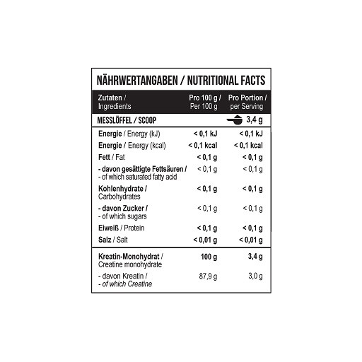 MST - Creatin Monohydrate 500g | ROUGHBULL FITNESS