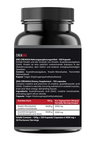 #GYMJUICE - CREAGAA 120 Kapseln | ROUGHBULL FITNESS