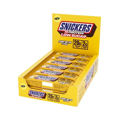 Snickers LOW SUGAR High Protein Bar (12x57g) Peanut Butter | ROUGHBULL FITNESS