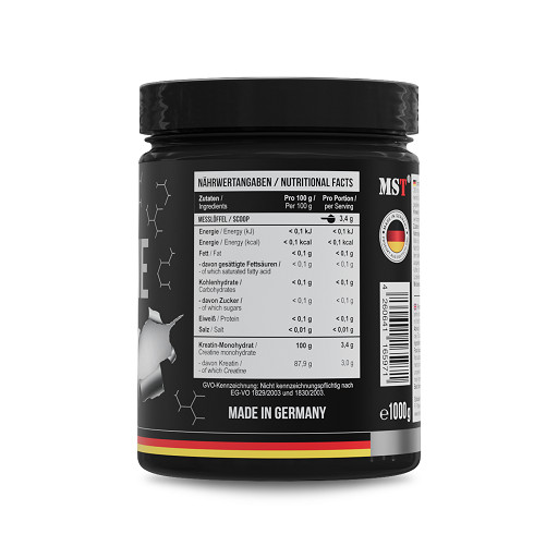 MST - Creatin Monohydrate 1000g | ROUGHBULL FITNESS