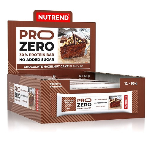 Nutrend PROZERO Bar 12x65g Bananen-Karamell-Kuchen | ROUGHBULL FITNESS