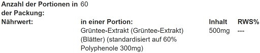 Swanson Green Tea Extract 500mg 60 Kapseln | ROUGHBULL FITNESS