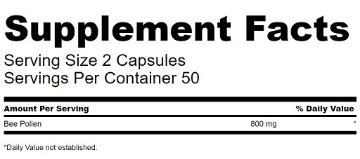 Swanson Bee Pollen 100 Kapseln | ROUGHBULL FITNESS