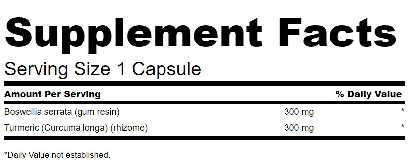 Swanson Boswellia & Curcumin 60 Kaps. | ROUGHBULL FITNESS