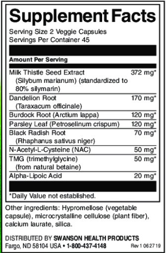Swanson Liver Essentials 90 V-Caps | ROUGHBULL FITNESS