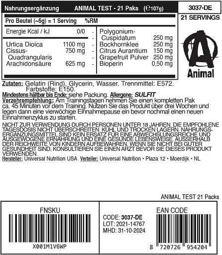 Universal Animal Test | ROUGHBULL FITNESS