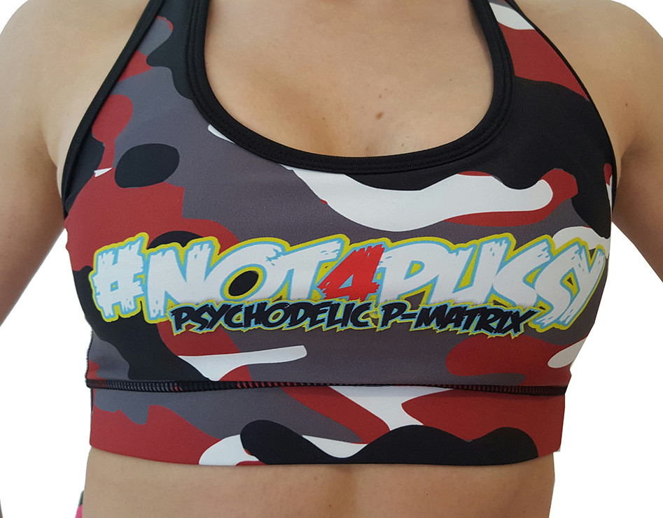 BPS-Pharma - Bra/Top mit Pad Camo Red XS | ROUGHBULL FITNESS
