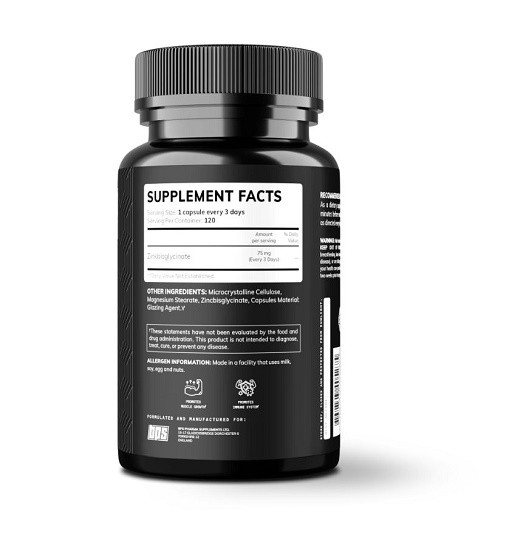 BPS-Pharma - Zinc 120 caps | ROUGHBULL FITNESS