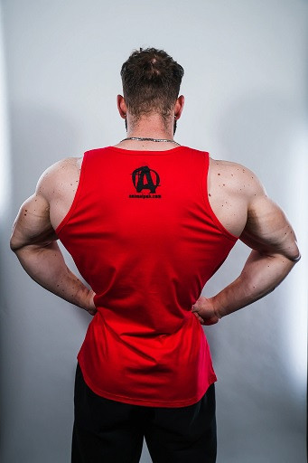 Universal Animal Iconic Tank Top Red | ROUGHBULL FITNESS