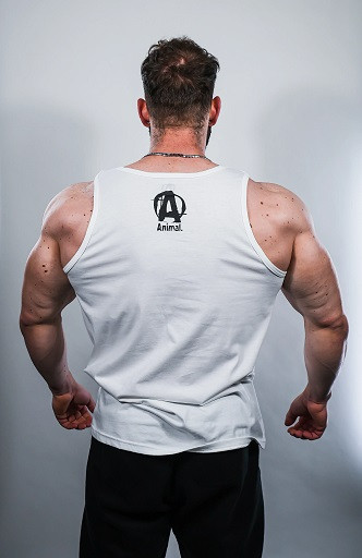 Universal Animal Iconic Tank Top White | ROUGHBULL FITNESS
