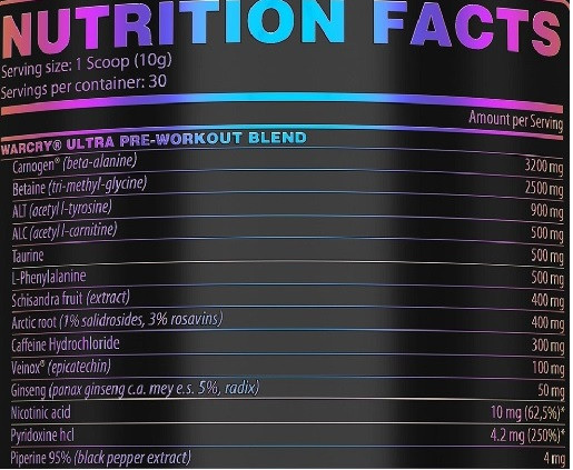 Genius Nutrition - Warcry ULTRA 300g | ROUGHBULL FITNESS