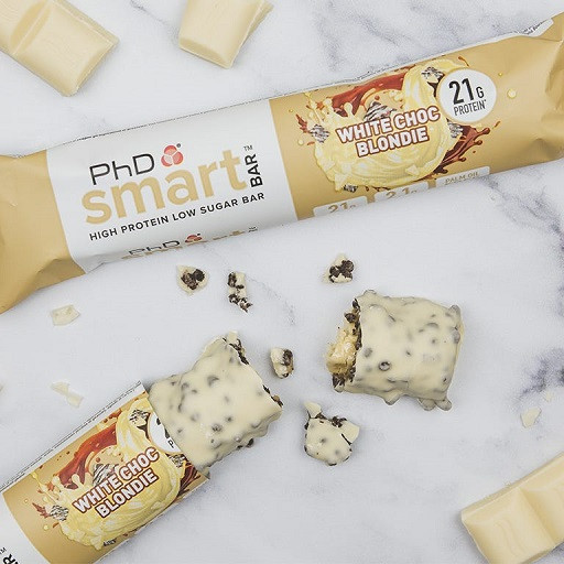 PhD Nutrition Smart Bar 12x64g White Chocolate Blondie | ROUGHBULL FITNESS