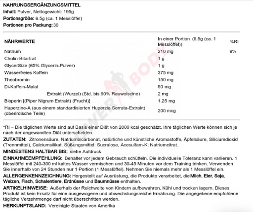 Nutrex Lipo 6 Black TRAINING Pre-Workout 201g (30 Serv) | ROUGHBULL FITNESS