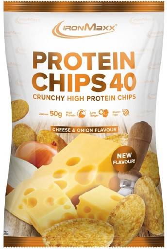 Ironmaxx Protein Chips 40 20x50g Salt&Vinegar | ROUGHBULL FITNESS