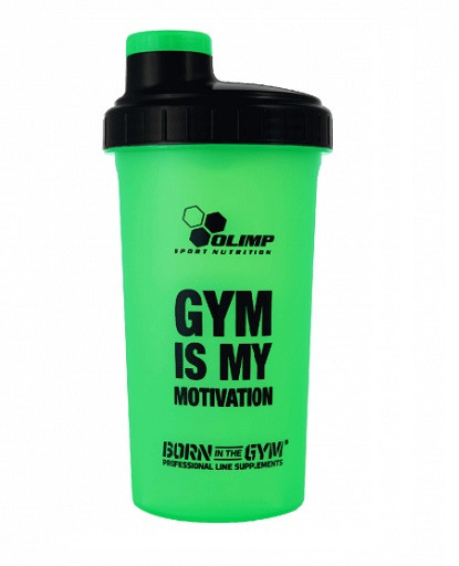 Olimp Shaker GYM IS MY MOTIVATION 700ml Neongrün | ROUGHBULL FITNESS