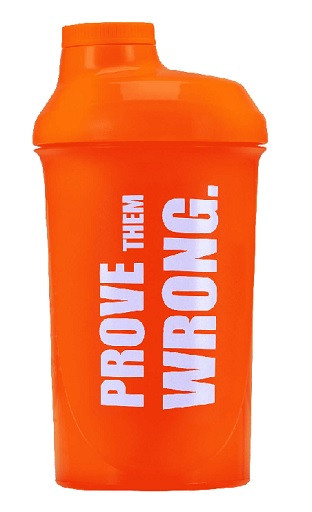 Olimp Shaker 500ml PROVE THEM WRONG Orange | ROUGHBULL FITNESS