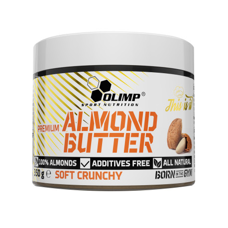 Olimp Almond Butter Soft Crunchy 350g | ROUGHBULL FITNESS