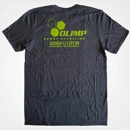 Olimp T-Shirt "Born In The Gym" grau S | ROUGHBULL FITNESS