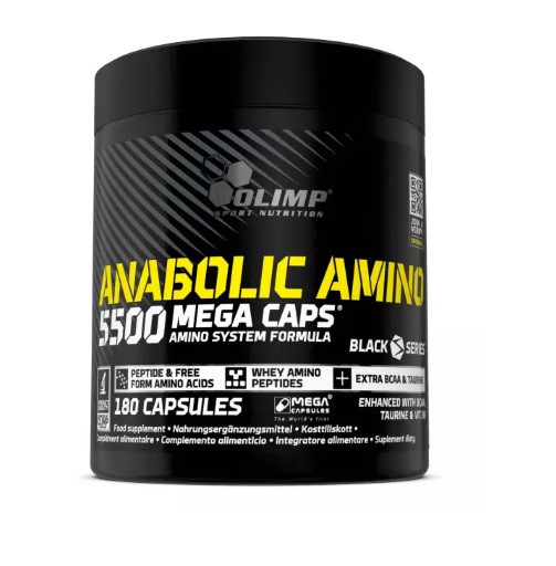 Olimp Anabolic Amino 5500 - 180 Mega Kapseln | ROUGHBULL FITNESS