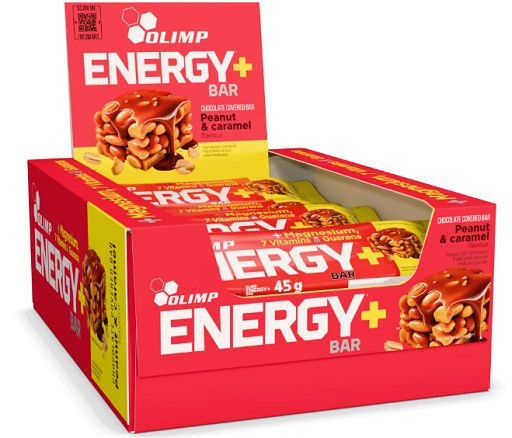 Olimp Energy+ Bar 20x45g Peanut & Caramel | ROUGHBULL FITNESS