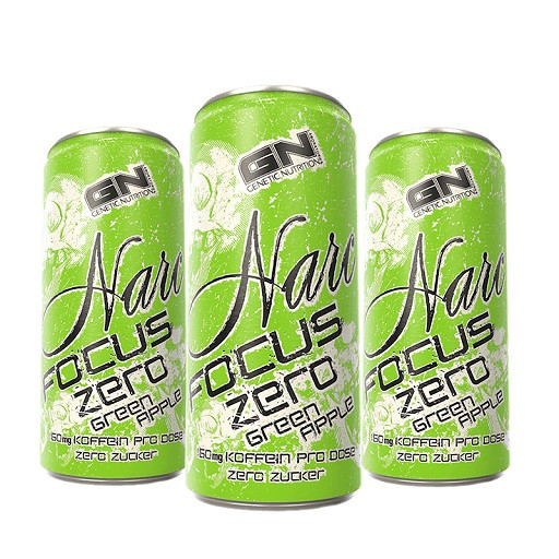 GN Narc Focus Zero - 1x 250ml EINZELNE Dose Green Apple *NEU | ROUGHBULL FITNESS