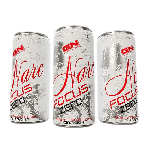 GN Narc Focus Zero - 1x 250ml EINZELNE Dose Green Apple *NEU | ROUGHBULL FITNESS