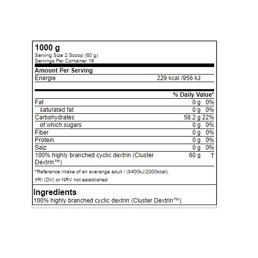 GN Cluster Dextrin - 1000g Beutel | ROUGHBULL FITNESS
