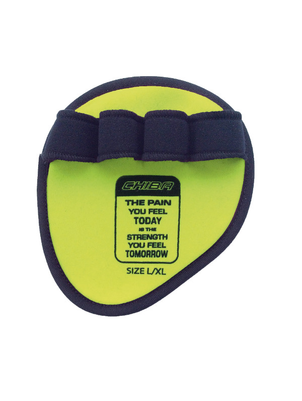 Chiba - 40186 - Motivation Grippad Neon-Gelb S/M | ROUGHBULL FITNESS