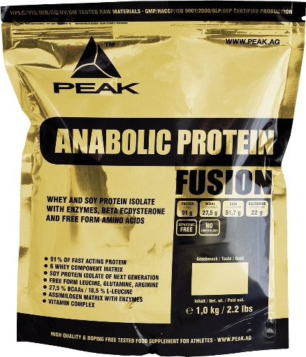 Peak Anabolic Protein Fusion - 1kg Schoko | ROUGHBULL FITNESS