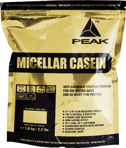 Peak Micellar Casein - 1kg Erdbeer | ROUGHBULL FITNESS