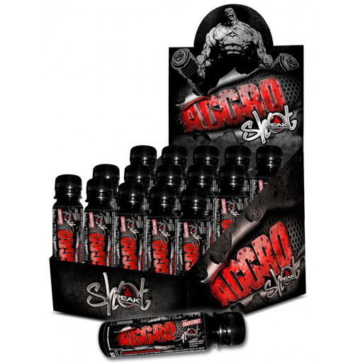 Peak Aggro-Shot 15x60ml Grapefruit | ROUGHBULL FITNESS