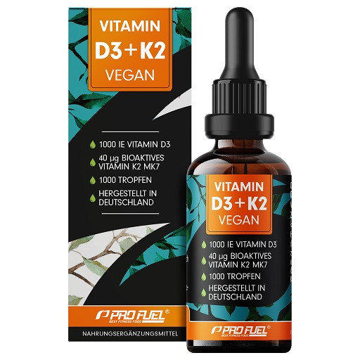 ProFuel Vitamin D3+K2 Vegan Tropfen 30ml | ROUGHBULL FITNESS