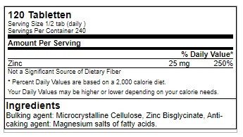 Gods Rage Asclepius Zinc Bisglycinate 120 Tab | ROUGHBULL FITNESS