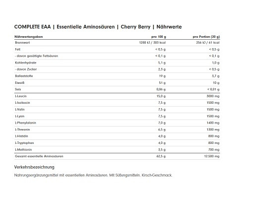 ProFuel Complete EAA 500g Cherry | ROUGHBULL FITNESS