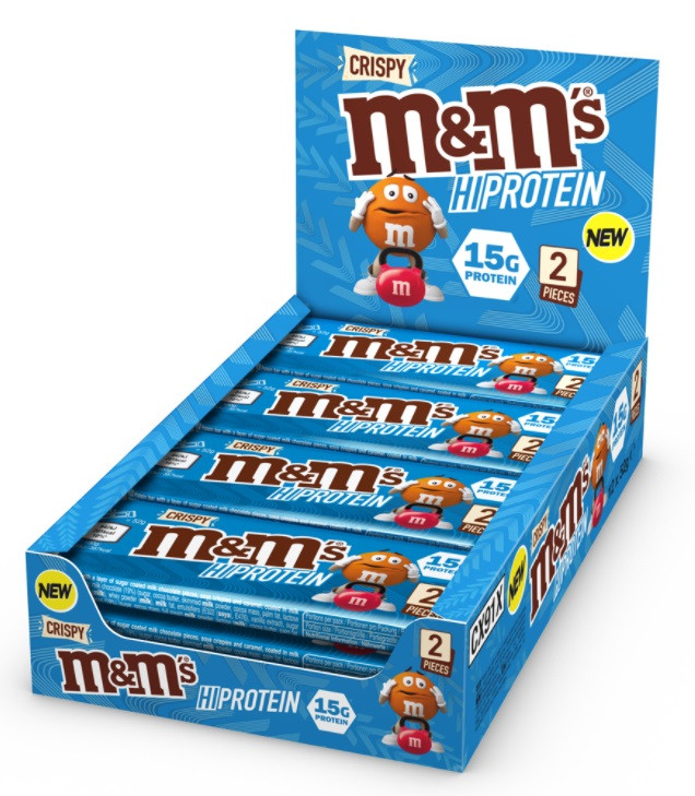 M&M M und M Protein Bar 12x52g Crispy | ROUGHBULL FITNESS