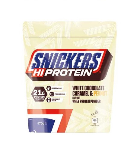 Snickers HI Protein 875g White Choc, Caramel&Peanut INAKTIV | ROUGHBULL FITNESS
