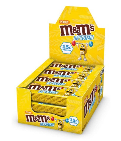 M&M DAMAGED BOX Protein Bar 12x51g Peanut | ROUGHBULL FITNESS