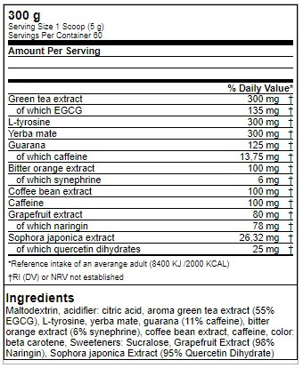 Gods Rage Norse Burning 300g Orange | ROUGHBULL FITNESS