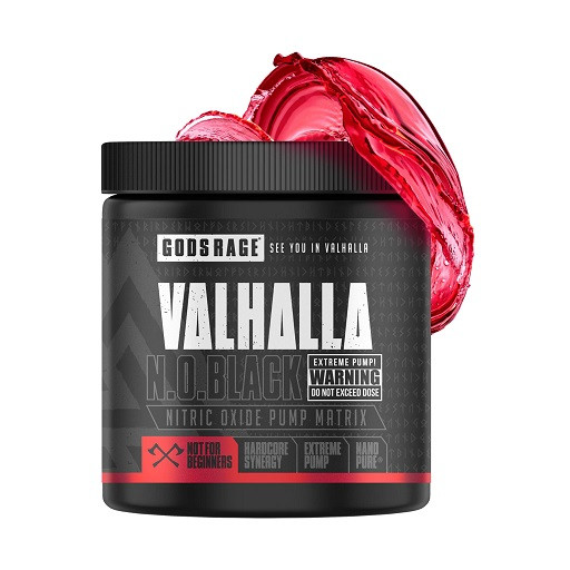 Gods Rage VALHALLA N.O. Black - 300g Warberry | ROUGHBULL FITNESS