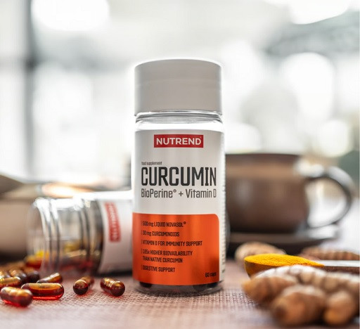 Nutrend Curcumin + Bioperine + Vitamin D, 60 Kapseln | ROUGHBULL FITNESS