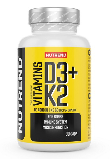 Nutrend Vitamin D3 + K2 4000 IU /60 ug- 90 Caps | ROUGHBULL FITNESS