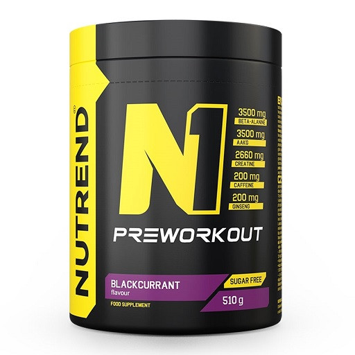 Nutrend N1 Preworkout 510g Blackcurrant | ROUGHBULL FITNESS