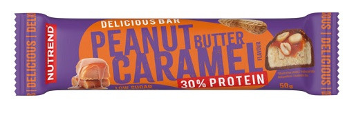 Nutrend Delicious Bar 28x50g Erdnussbutter + Kramell | ROUGHBULL FITNESS