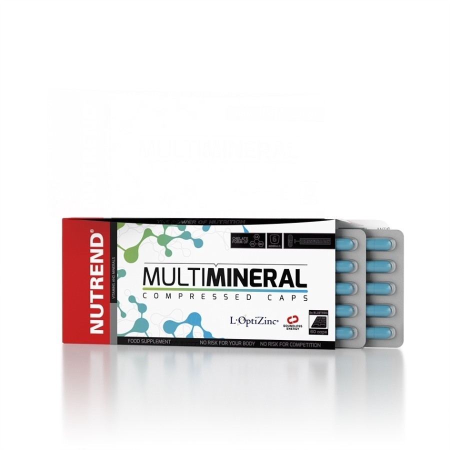 Nutrend Multimineral Compressed Kapseln - 60 Kapseln | ROUGHBULL FITNESS