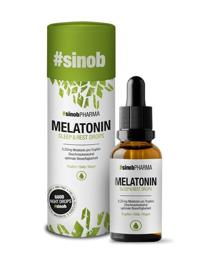 Sinob Melatonin Tropfen 50ml (1400 Tropfen) | ROUGHBULL FITNESS