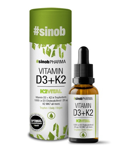 Sinob Vitamin D3 + K2 Tropfen 10ml | ROUGHBULL FITNESS