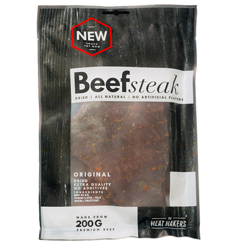 TMM Meatmakers Jerky Trockenfleisch - Beef Steak 5x 200g Peppered | ROUGHBULL FITNESS